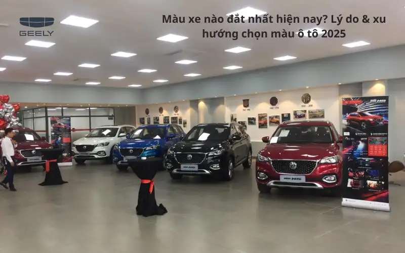 Màu xe nào đắt nhất hiện nay? Lý do & xu hướng chọn màu ô tô 2025