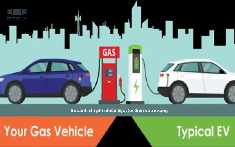 So sánh chi phí nhiên liệu: Xe điện và xe xăng